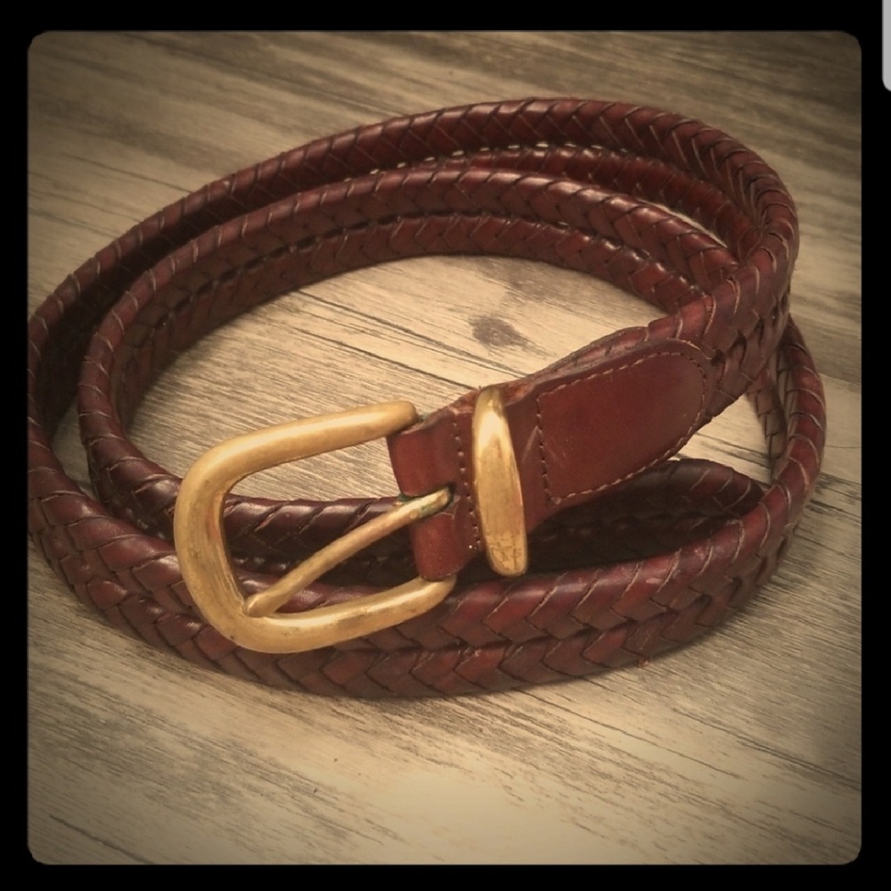 Coach Braided Belt